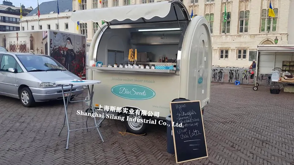 Custom Food Truck Coffee Bar Hot Dog Pizza Burger Van Trailer Hot Food Cart