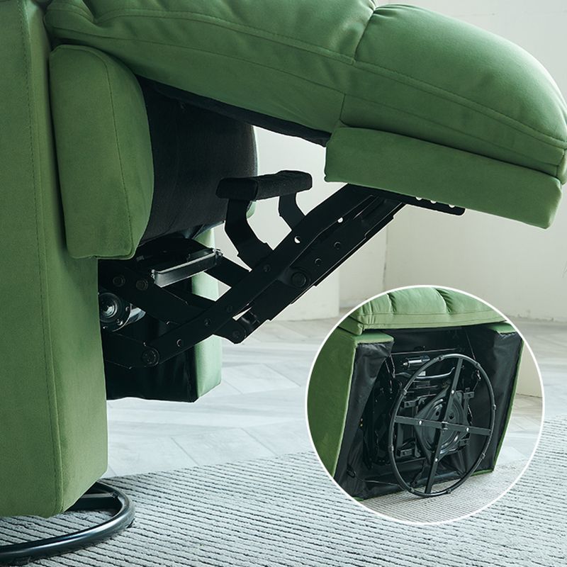 Best Seller Manual Adjustment Recliner Sofa Chair Robust Structure Super Soft Velvet Leisure Fabric Modern Home Leisure Rest