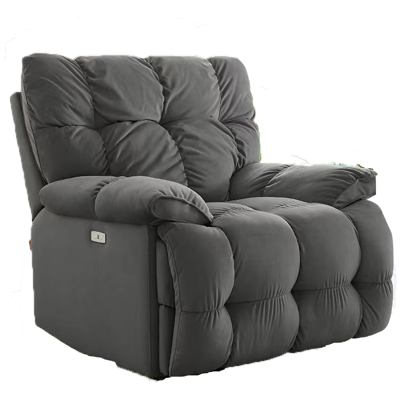 Best Seller Manual Adjustment Recliner Sofa Chair Robust Structure Super Soft Velvet Leisure Fabric Modern Home Leisure Rest