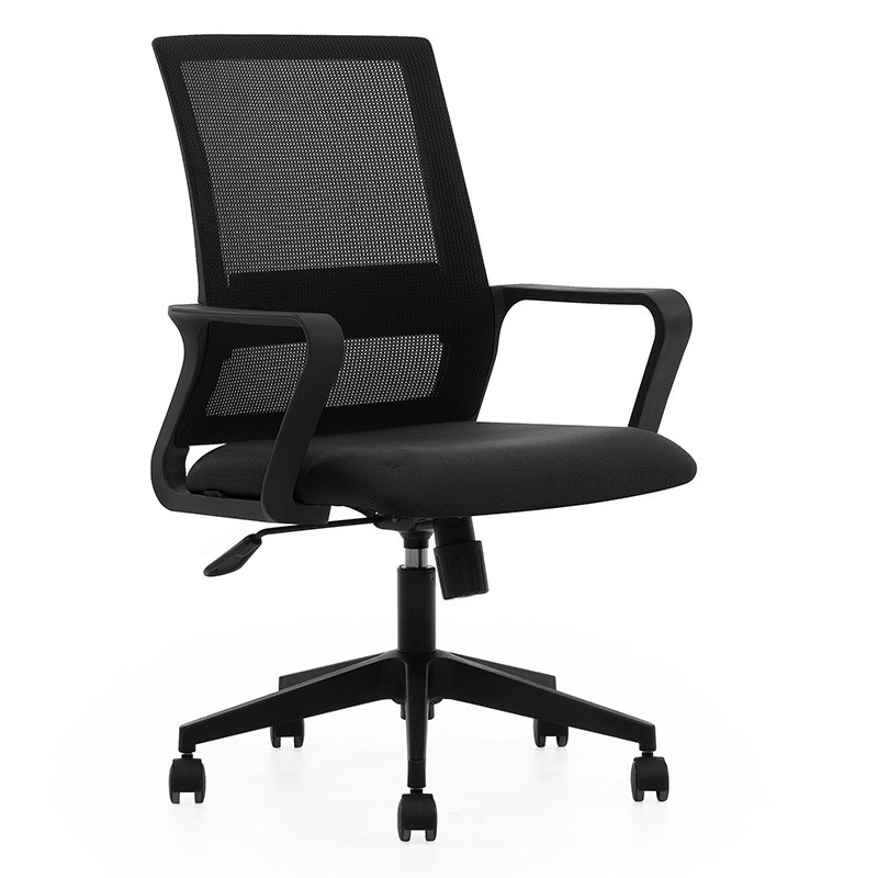 Factory Directly Swivel Office Chair With Adjustable Height Wheels Staff Chair