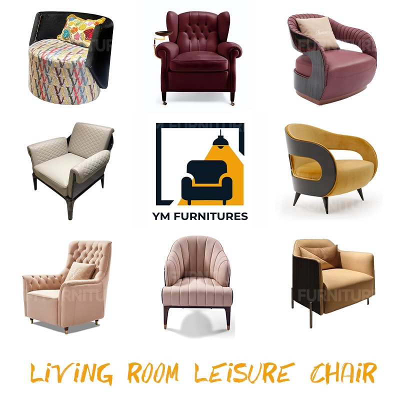 Resort Modern Upholstered Wooden Lacquer Frame Rotate Bucket Accent Lobby Furniture Reception Armchair Rotate Leisure Chair