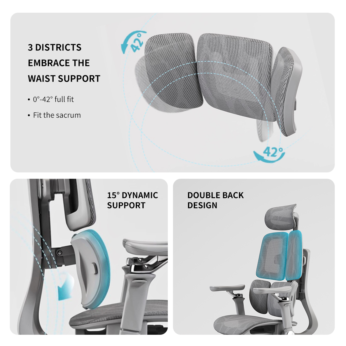 Modern Office Furniture Comfortable Armrest Adjustable Swivel Mesh Executive Chair Ergonomic Office Chair With Lumbar Support
