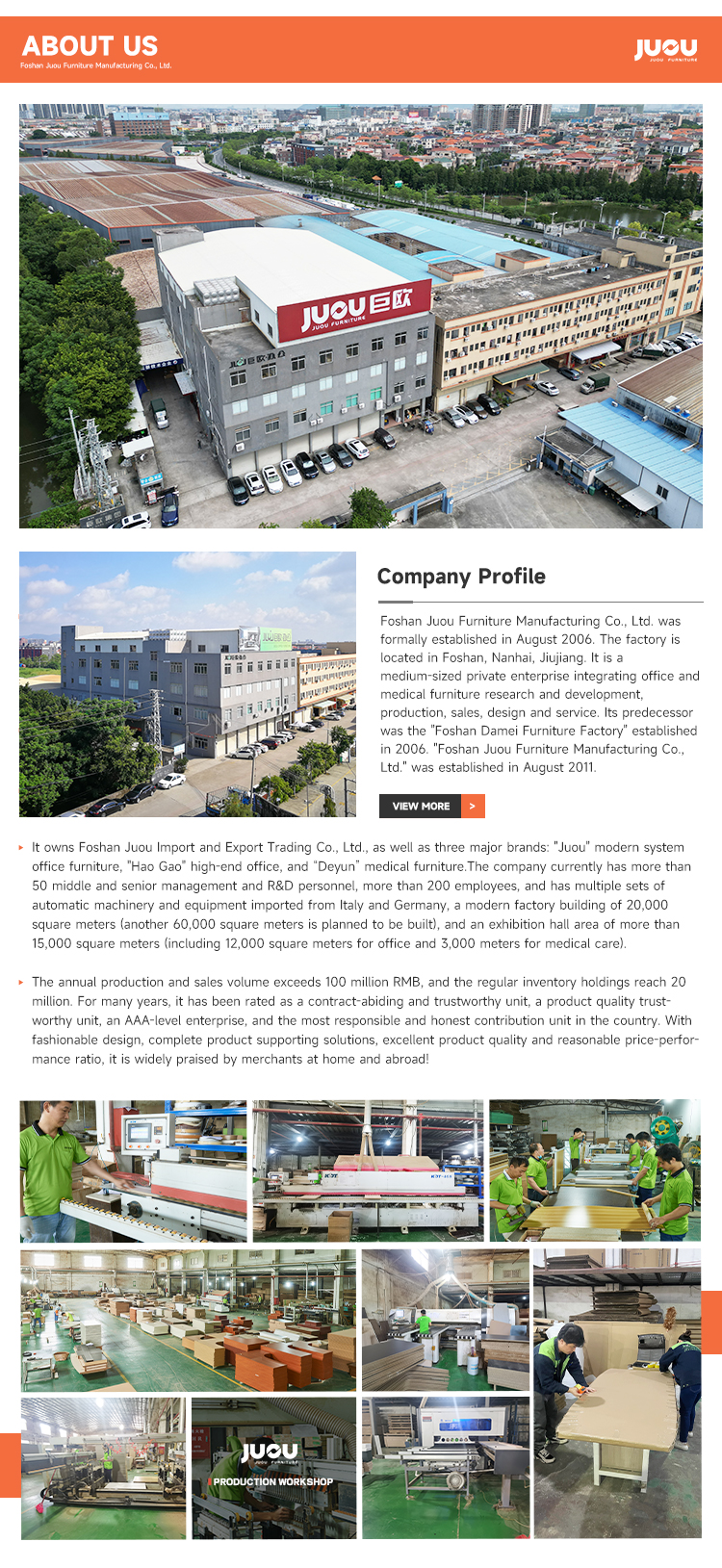 Company Facility and Showroom
