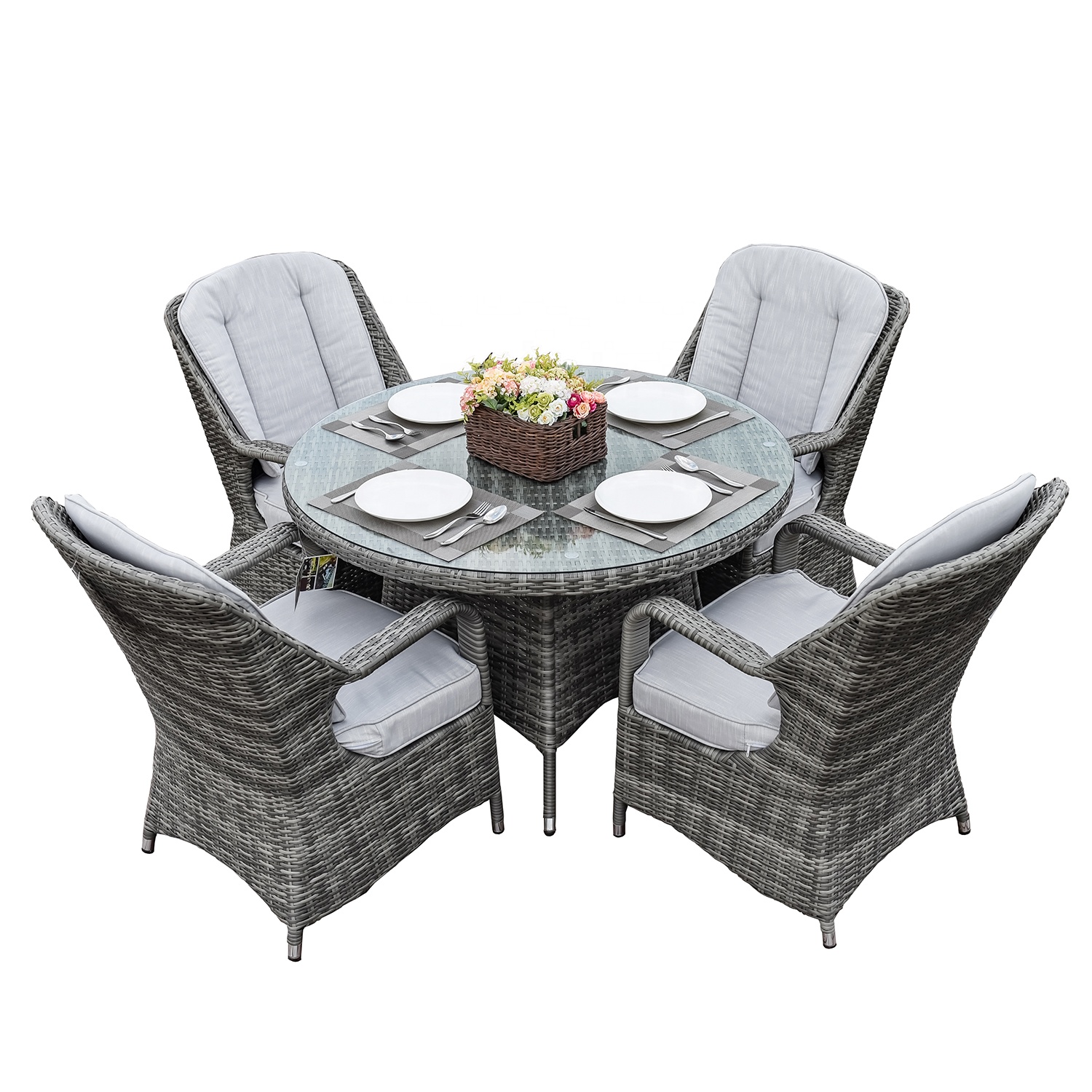 Outdoor Garden Rattan Furniture Outside Table and Chair Dining Garden Sofa Set Outdoor Furniture Bistro Sets