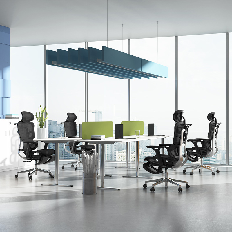 High-Back Executive Mesh Office Chair, Ergonomic Computer Swivel Seating For Professional Workspace