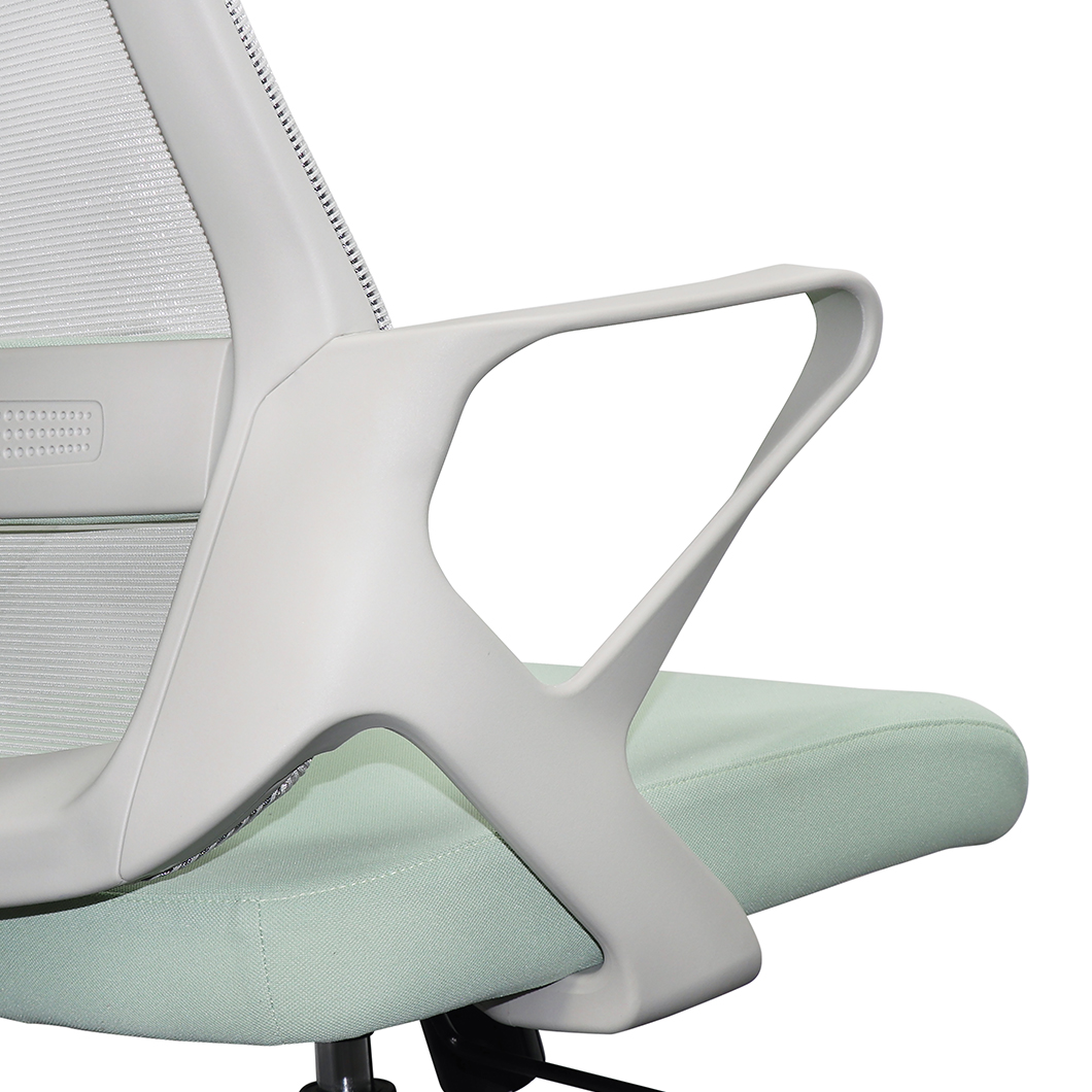 2026 New Model Via Lanie Ergonomic Task Mesh Office Chair Plastic Frame Fixed Arms 360 Swivel Height Adjustable Multiple Colors