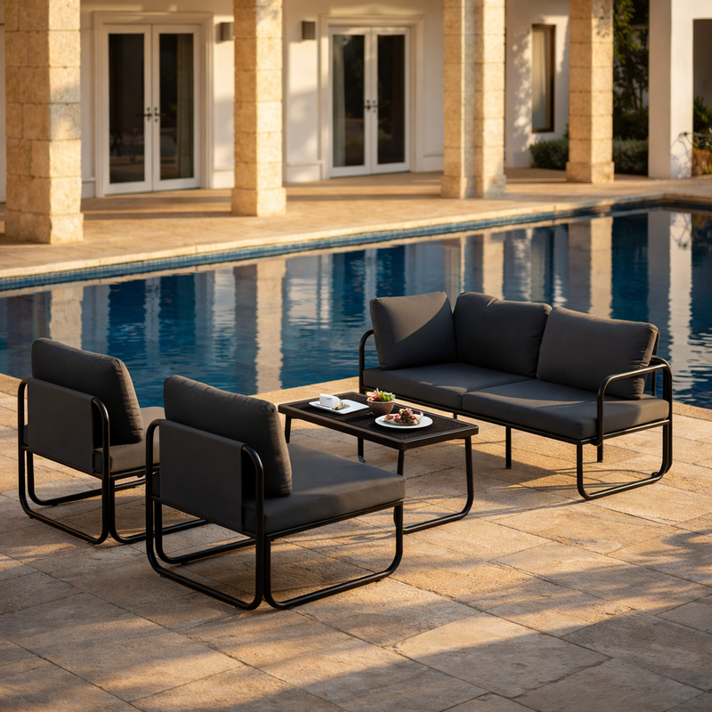 Refined Patio Bistro Sofa Set With All Weather Ease Featuring Aluminum Patio Sofa Set and Patio Rattan Bistro Sofa Set
