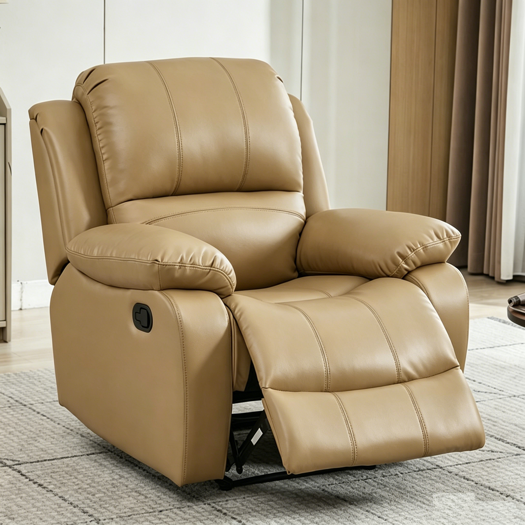 Factory Cheap Relaxing Rock Recliner Swivel Manual Fabric Leather Reclining Modern Design Rotation Glider Recliner Chair