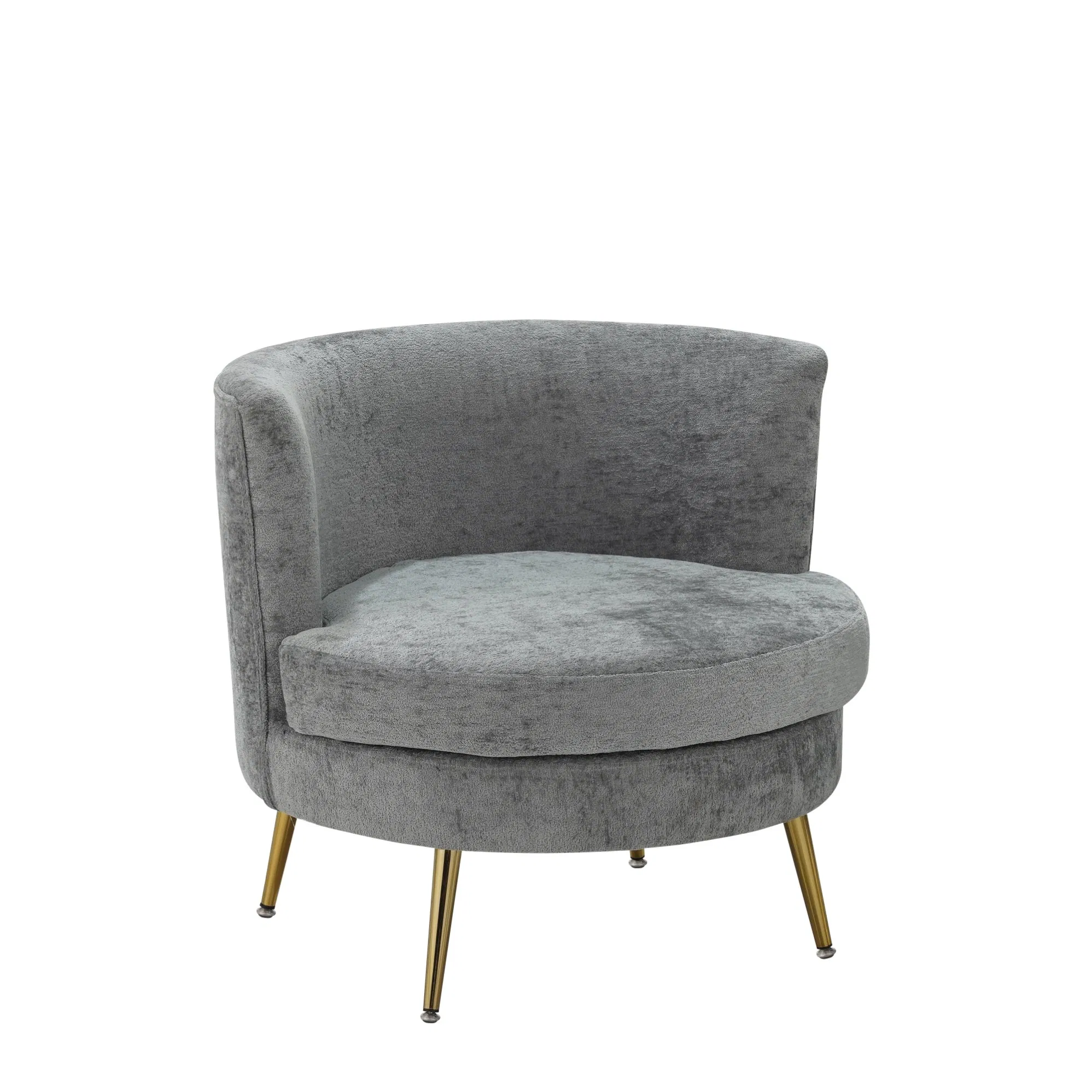 Modern Relax Fabric Leisure Wooden Chair Living Room Furniture Metal Leg Relax Deisgn Fabric Armchair Bedroom Accent Chairs for Hotel Lobby Furniture