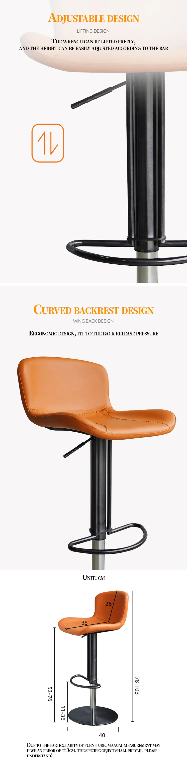 Adjustable Height Counter Stool for Kitchen Island and Modern Home Design