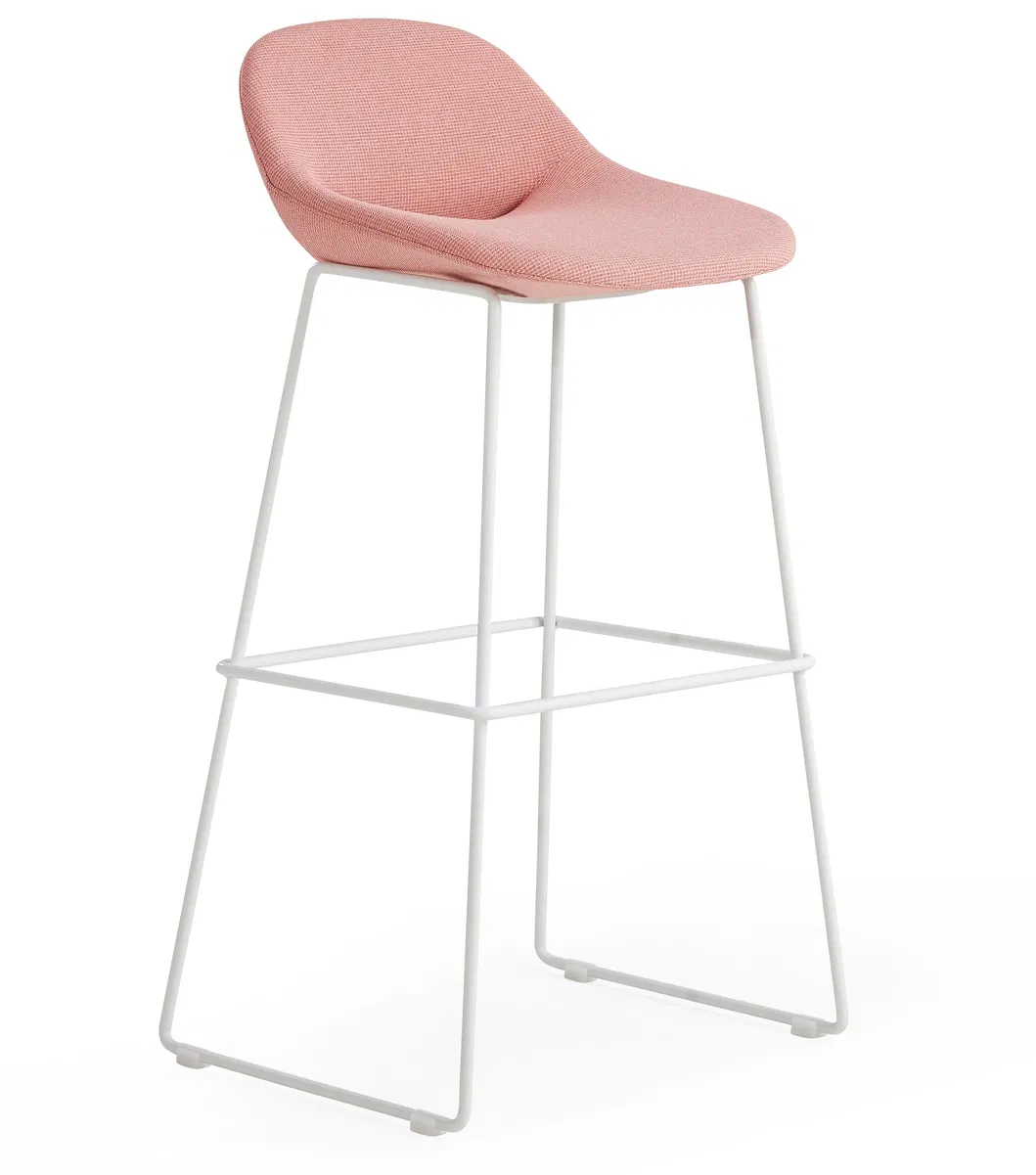 Replica Beso Injection Foam Fabric Steel Base High Counter Bar Stool