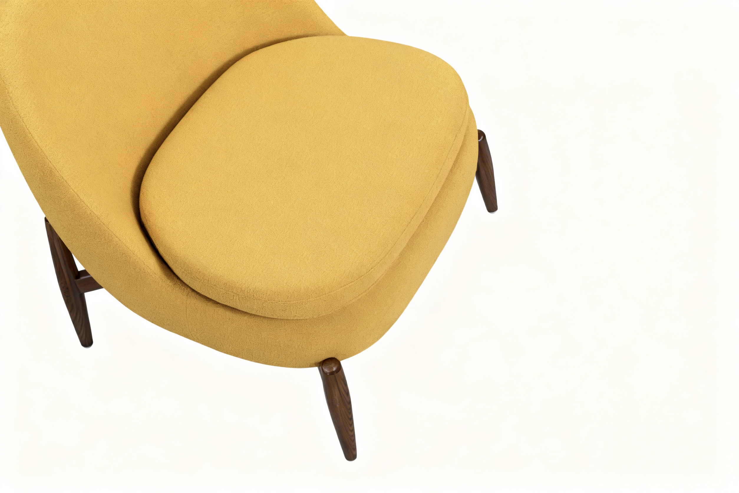 Modern Fabric Lounge Chair Wooden Frame Ergonomic Comfort Minimalist Luxury Design for Hotel Bedroom Outdoor School Park Use