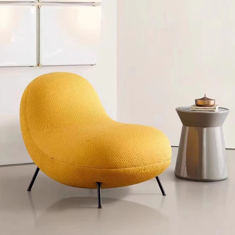 Wholesale Modern Creative Italian Simple Single Relaxing Leisure Chair Personality Accent Hotel Lobby Red Lounge Chair