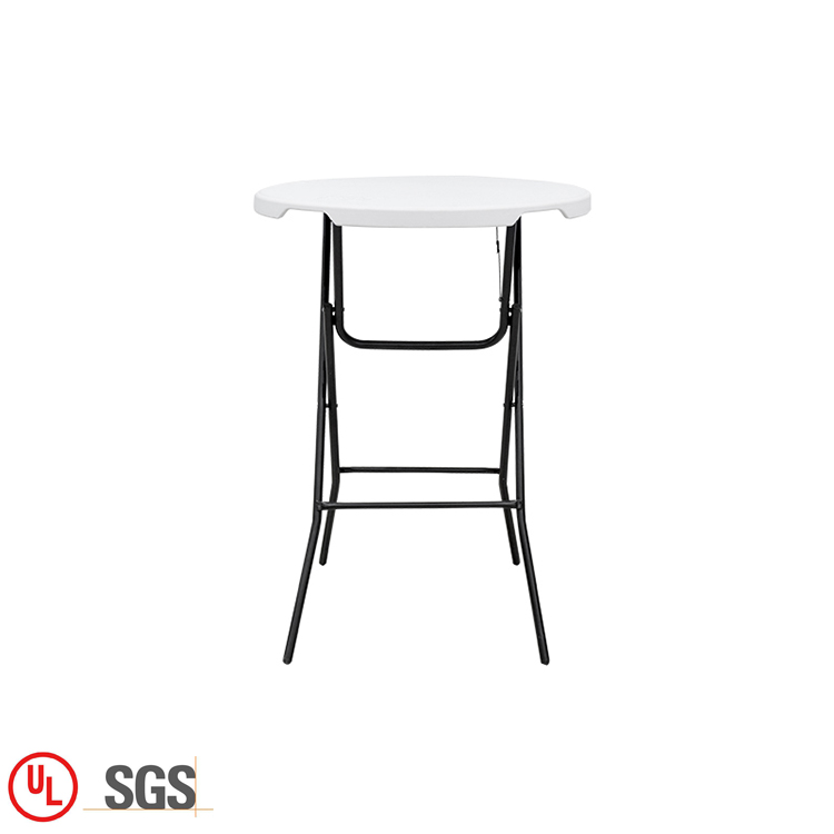 Plastic/Round Portable Folding Wedding High Top Party Bar Table Commercial Outdoor Folding Cocktail Table for Events