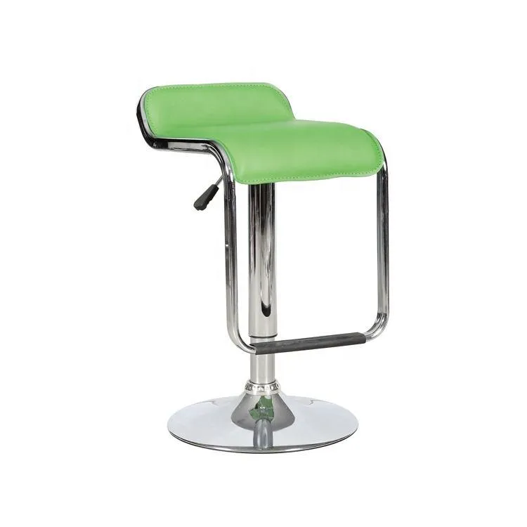 Kitchen Cafe Counter Height Adjustable Swivel Metal Bar Stool Detail