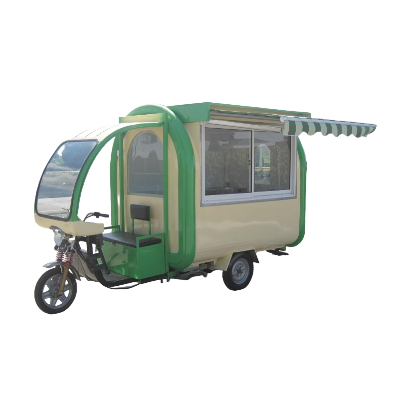 Electric Motorcycle Snack Bar Cart Tricycle