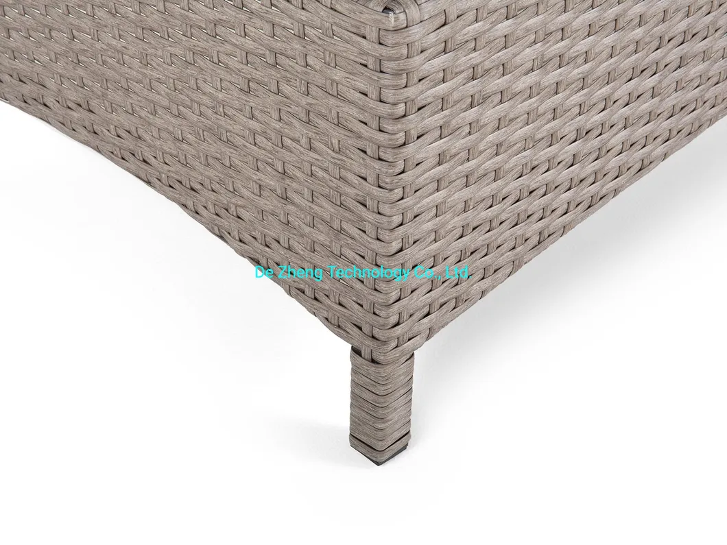 Outdoor Rattan Garden Aluminum Patio Daybed 6