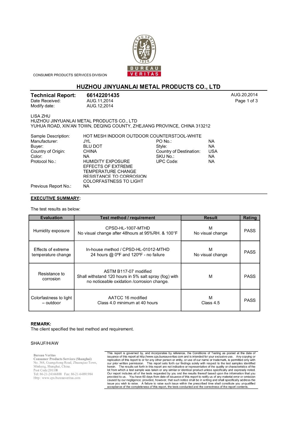 Quality Certificate 4