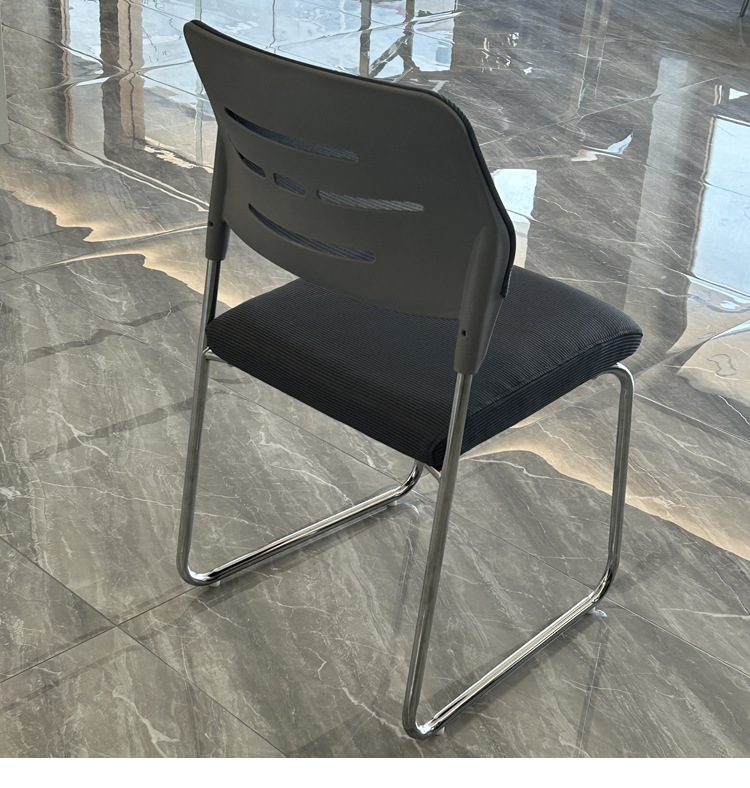 Best Selling Stackable Steel Leg Office Chair With Stacking Foam For Home Waiting Room Lounge Executive Reception Visitor Guest