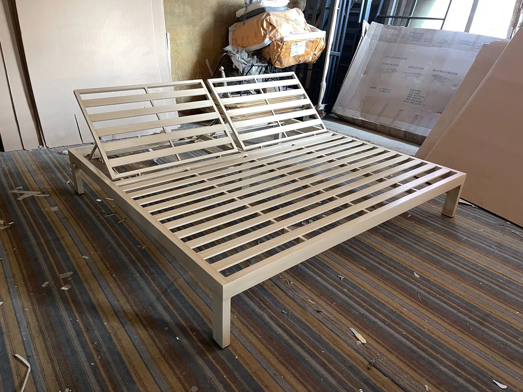 Customized Double Garden Daybed Poolside Outdoor Lounge Bed