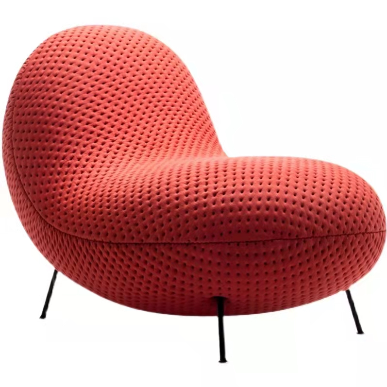 Wholesale Modern Creative Italian Simple Single Relaxing Leisure Chair Personality Accent Hotel Lobby Red Lounge Chair