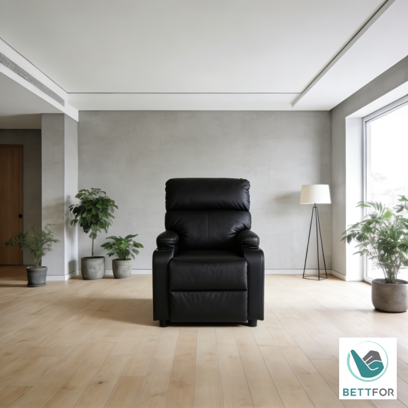 Factory Pushback Recliner Sofa Chair No Handle Easy Operate Comfortable Lounge Chair Overstuffed Cushion Thick Padded Seat/Back