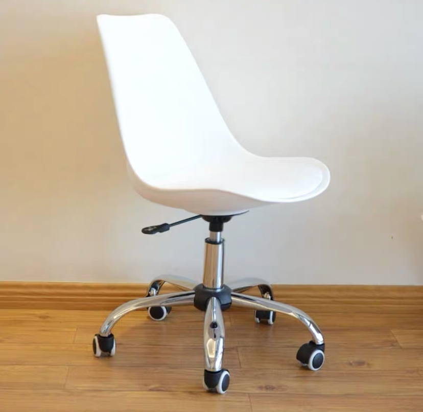 150kg Chaise De Bureau Ergonomique Silla Swivel Rotation Ergonomic Office Chair with Chrome Leg on Wheels