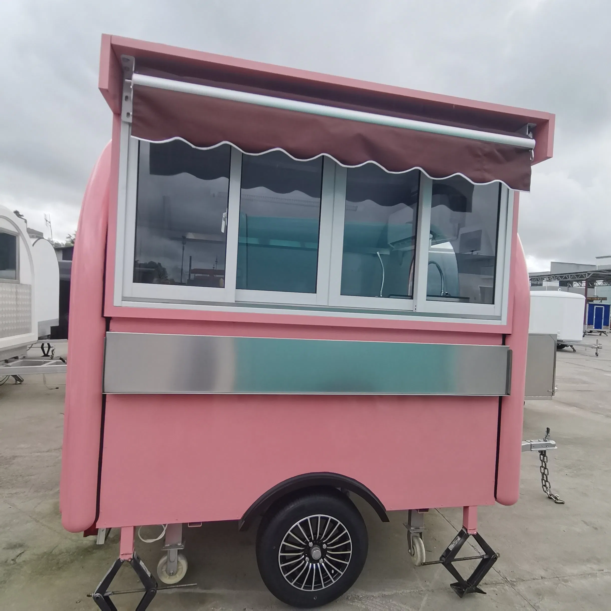 Prosky Mobile Hot Dog Cart Pizza Juice Cocktail Drink Bar Van Ice Cream Catering Trailer Food Vending Cart
