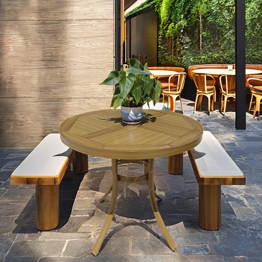 Commercial Aluminum Portable Bar Table Restaurant Outdoor Balcony Round Table