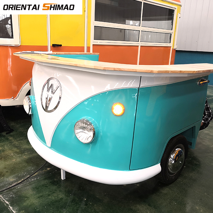 Newly Designed Custom Desserts Display Beer Bar Food Cart