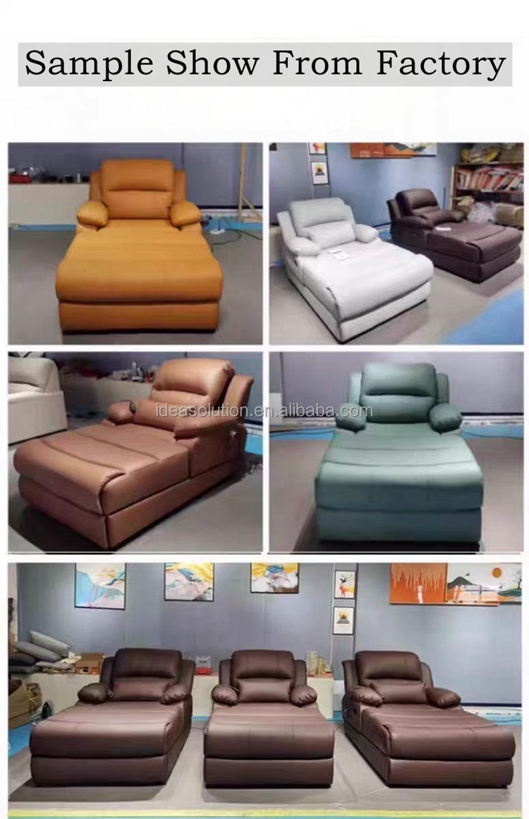 Zero Wall Electric Sofa Bed Soft Upholstered Reclining Sleeper for Home Theater Electric Reclining Sofa Chair