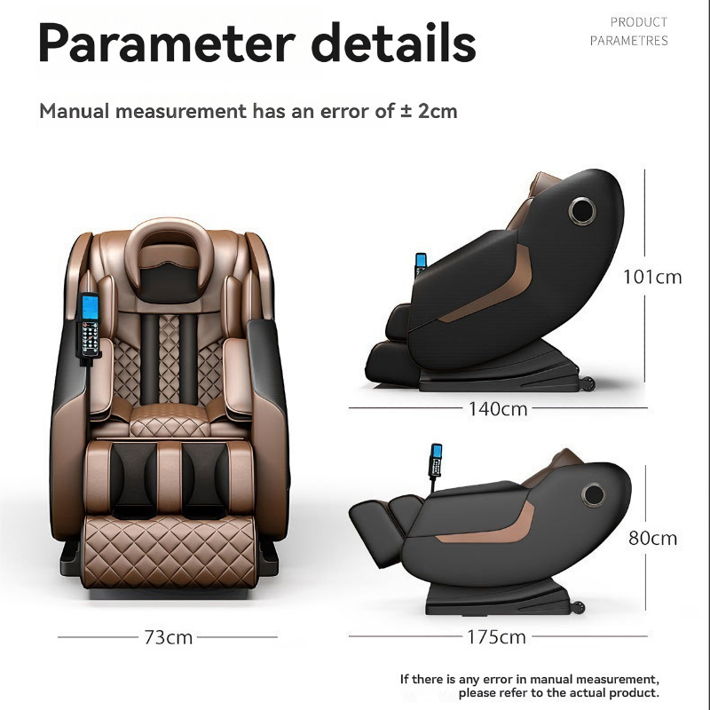 Zhipin Zero Gravity Electric Sofa Shiatsu Heating Bluetooth Speaker Full Body 3D Massage Chair CE Certified Home Use
