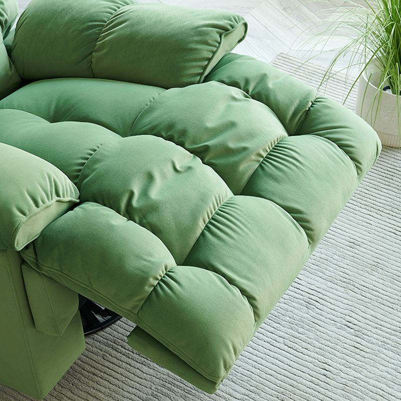 Best Seller Manual Adjustment Recliner Sofa Chair Robust Structure Super Soft Velvet Leisure Fabric Modern Home Leisure Rest