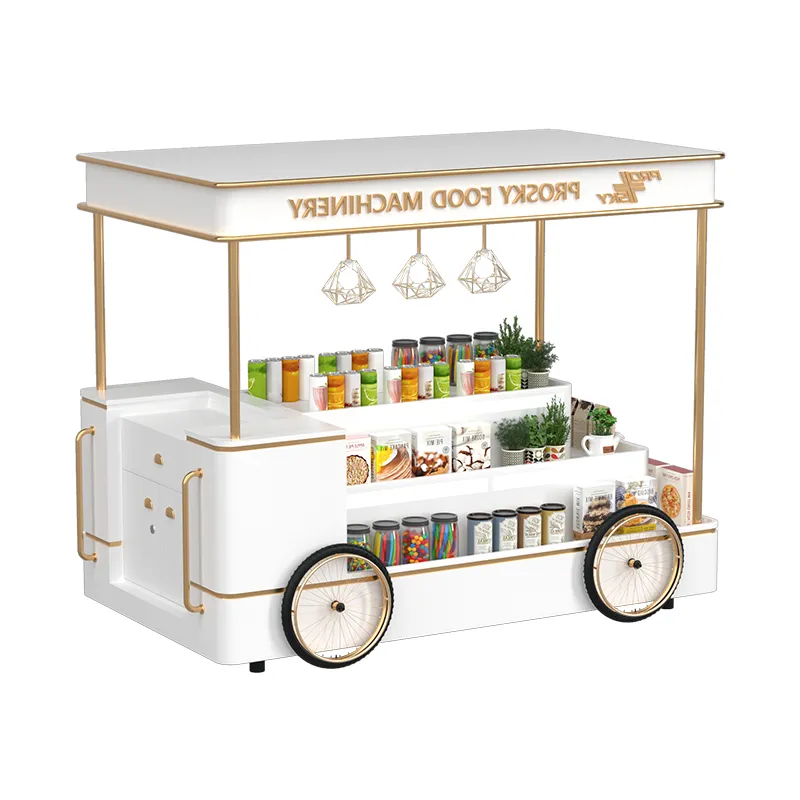 Prosky Mobile Hot Dog Cart Pizza Juice Cocktail Drink Bar Van Ice Cream Catering Trailer Food Vending Cart