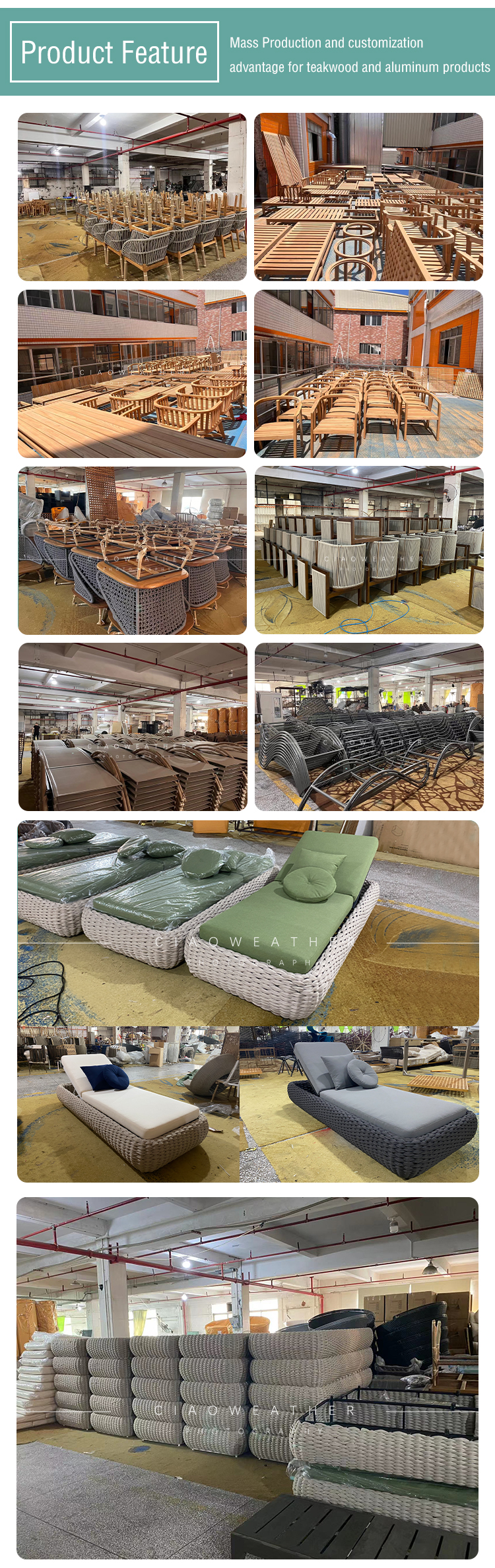 Outdoor Teak Dining Set Style 6