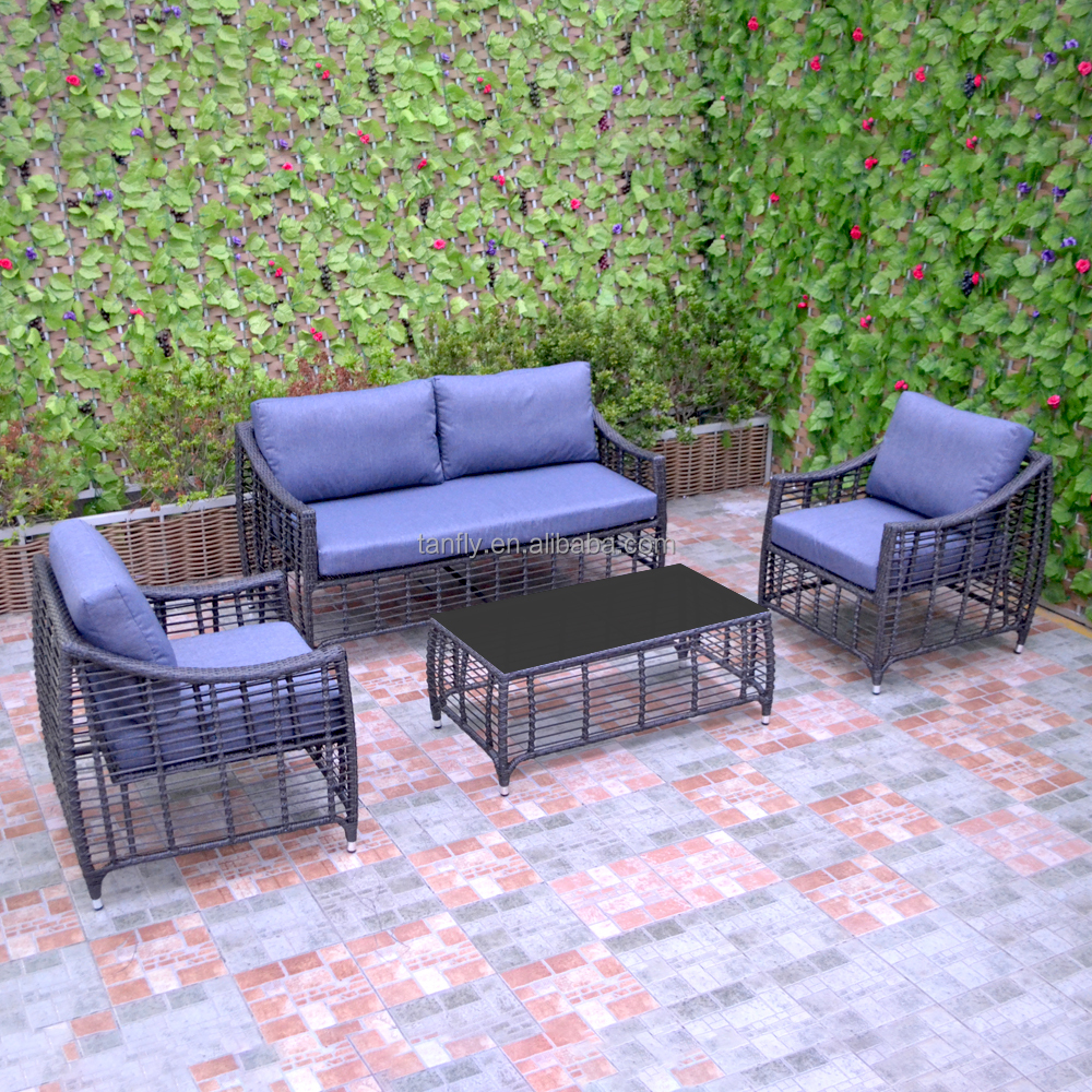Leisure Garden Wicker Rattan Furniture Bistro Sets Patio Chair &amp; Sofa Table Outdoor