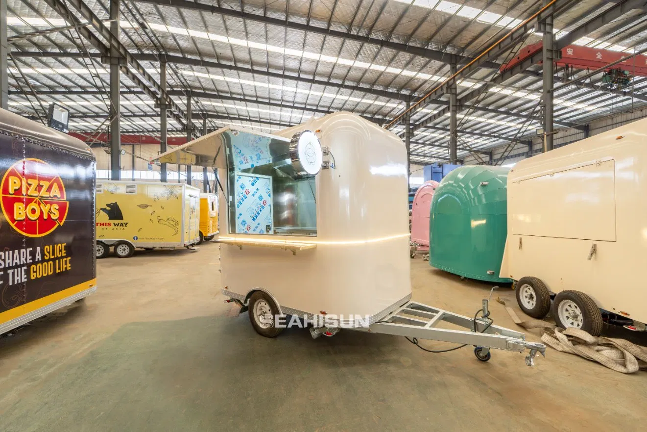 Business Coffee Food Trailer Ice Cream Concession Mobile Kitchen Trailer Mobile Drink Juice Bar Cocktail Station Van Street Food Cart