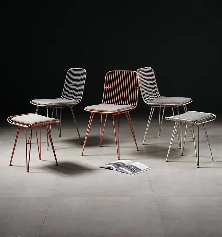 Home Furniture Metal Leg Modern Living Room Accent Rattan Chair