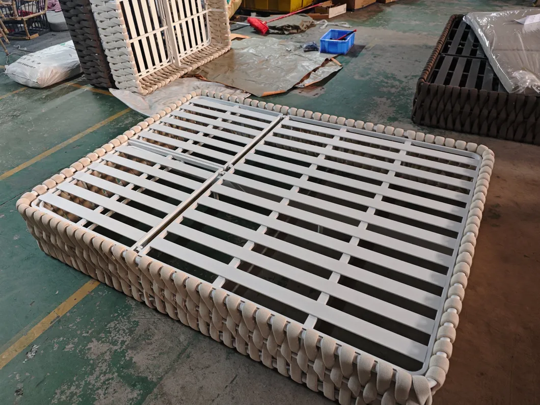 New Modern Design Rope Daybed Garden Furniture Direct Price Outdoor Daybed