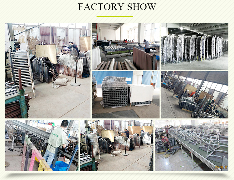 Wholesale Luxury One Table Six Seater Dinning Set Folding Metal Patio Bistro Garden Furniture