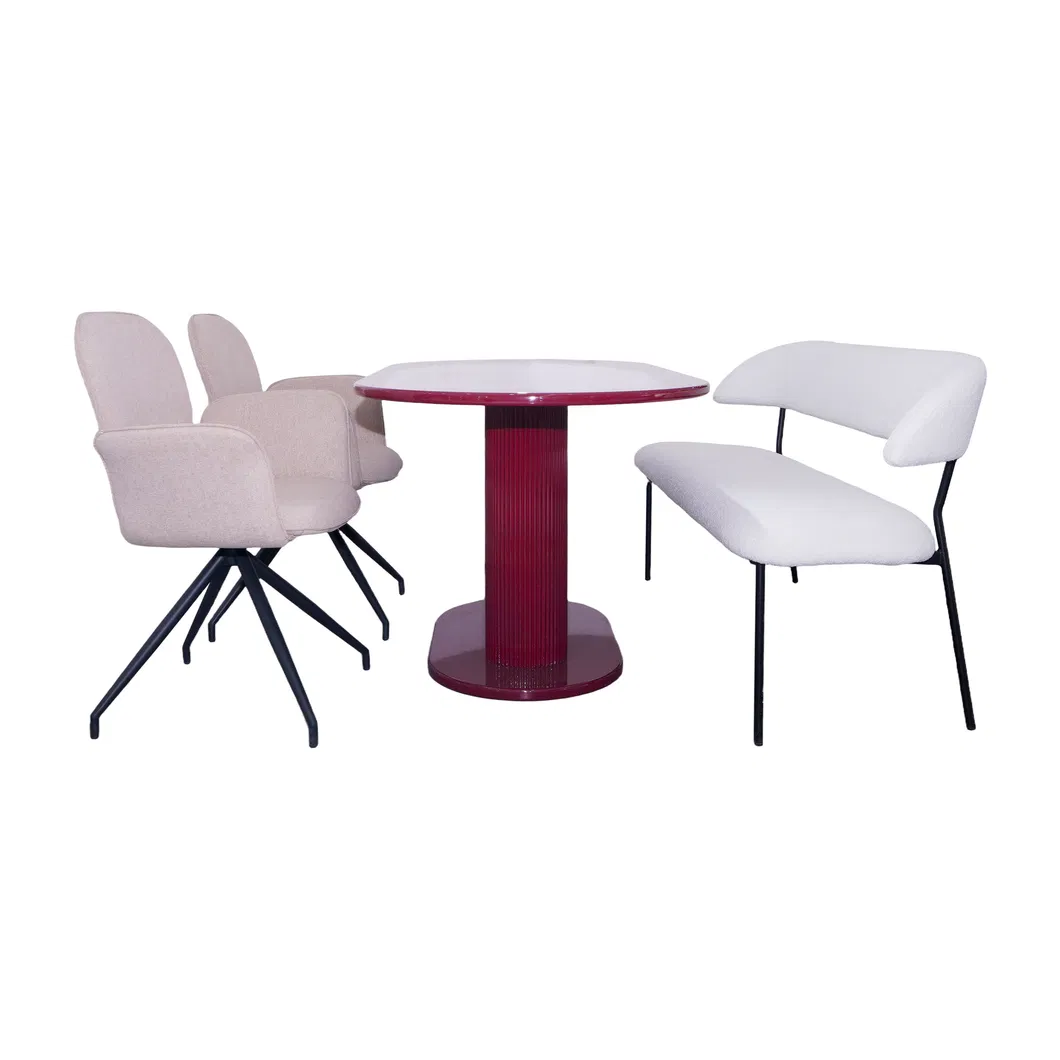 Design Rattan Woven Restaurant Dining Room Chairs Velvet Dining Chairs Modern Luxury Pink Velvet Accent Chair Living Room