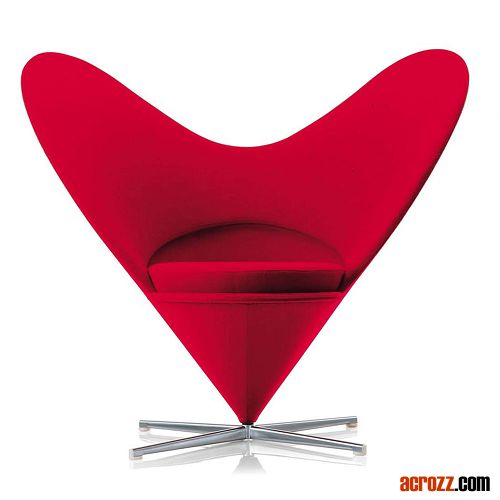 Accent Modern Curved Designer Lounge Living Room Hotel Furniture Heart Cone Cab Chair