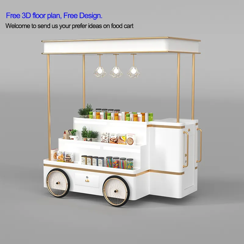 Event Candy Bar Dessert Display Food Cart with Custom Branding