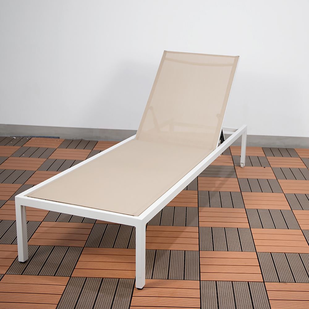 Leisure Chaise Lounge Chair Customized Color Portable Outdoor Lounge Chair Aluminium Beach