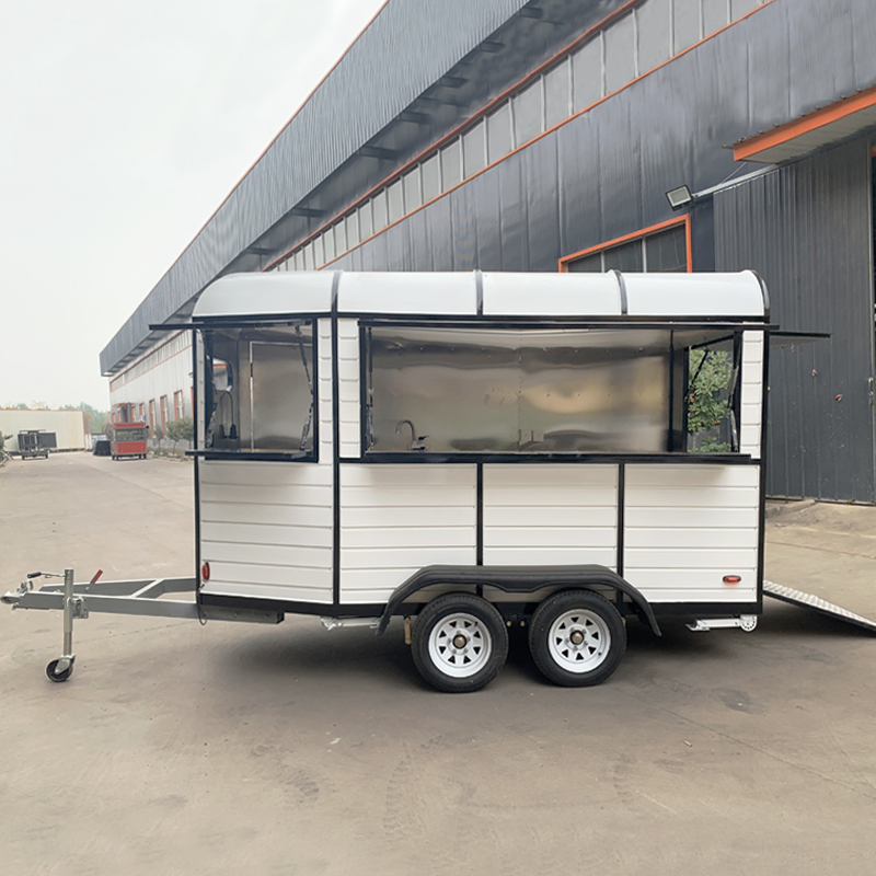 Ice Cream Food Van Truck Fully Equipped Mobile Bar BBQ Fast Food Trailer Cart for Sale USA