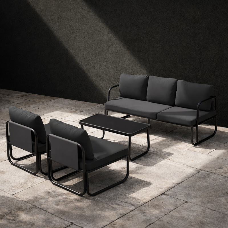Refined Patio Bistro Sofa Set With All Weather Ease Featuring Aluminum Patio Sofa Set and Patio Rattan Bistro Sofa Set