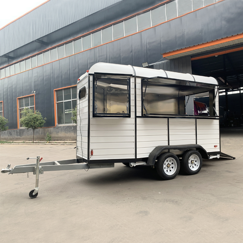 Ice Cream Food Van Truck Fully Equipped Mobile Bar BBQ Fast Food Trailer Cart for Sale USA