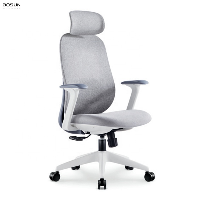 Wholesale Luxury Modern Ergonomic Office Chair Adjustable Headrest Home Executive Chair Fabric Reclining