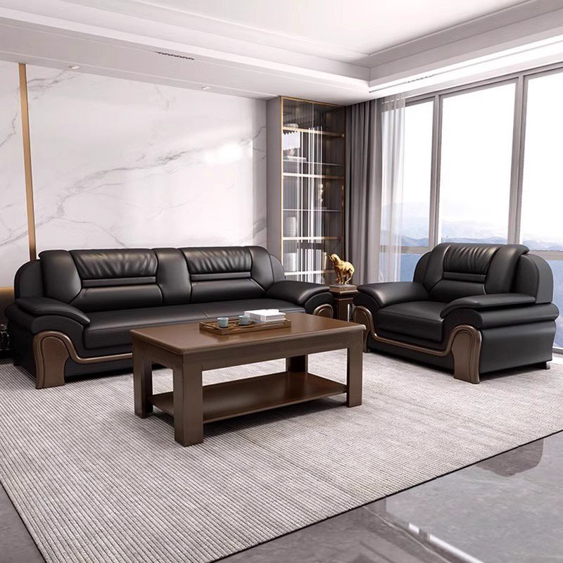 Modern Single Office Sofa Chair Cheap Leather Cover Space-Saving Furniture For Home Living Room Apartment Simple Design Style