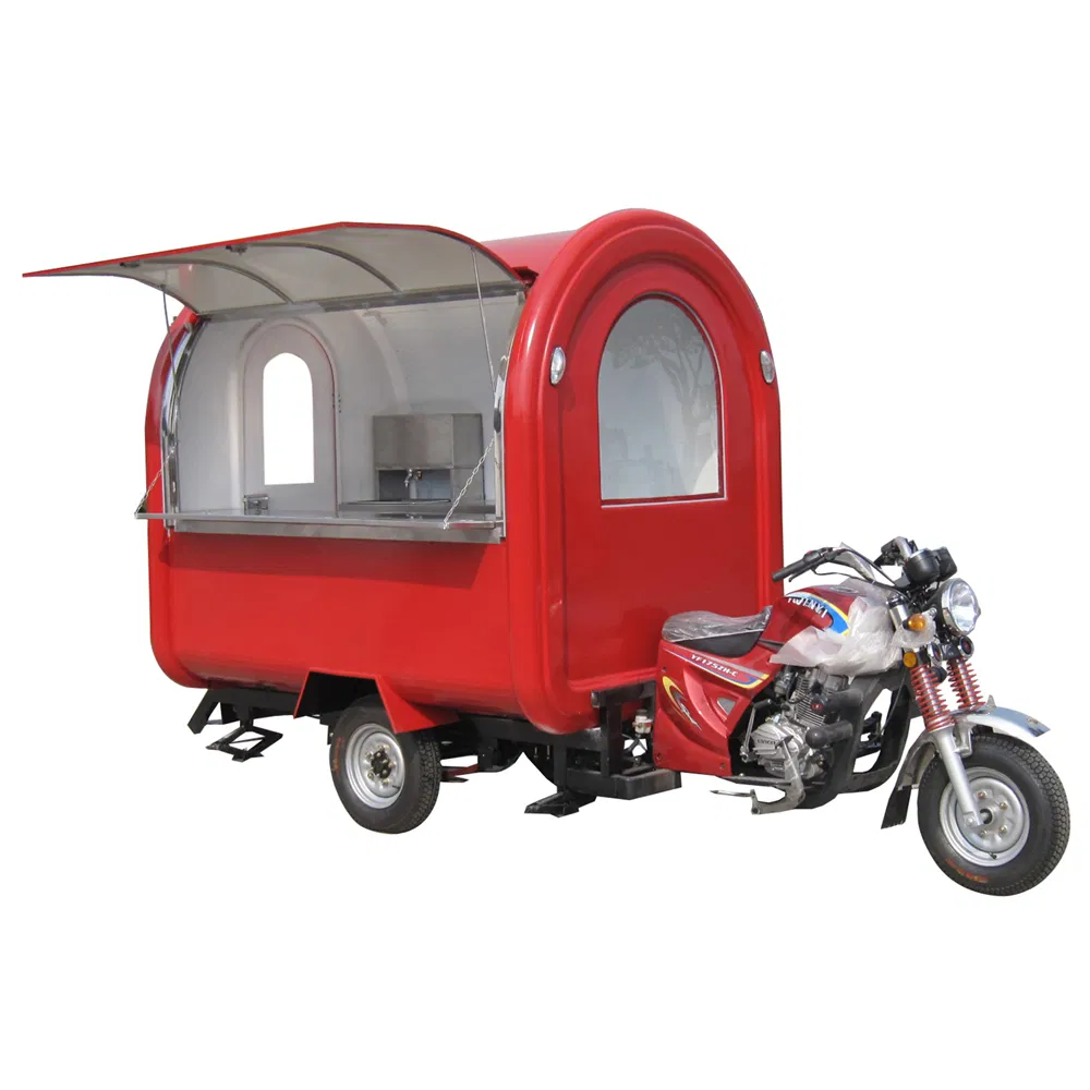 Electric Motorcycle Snack Bar Cart Tricycle